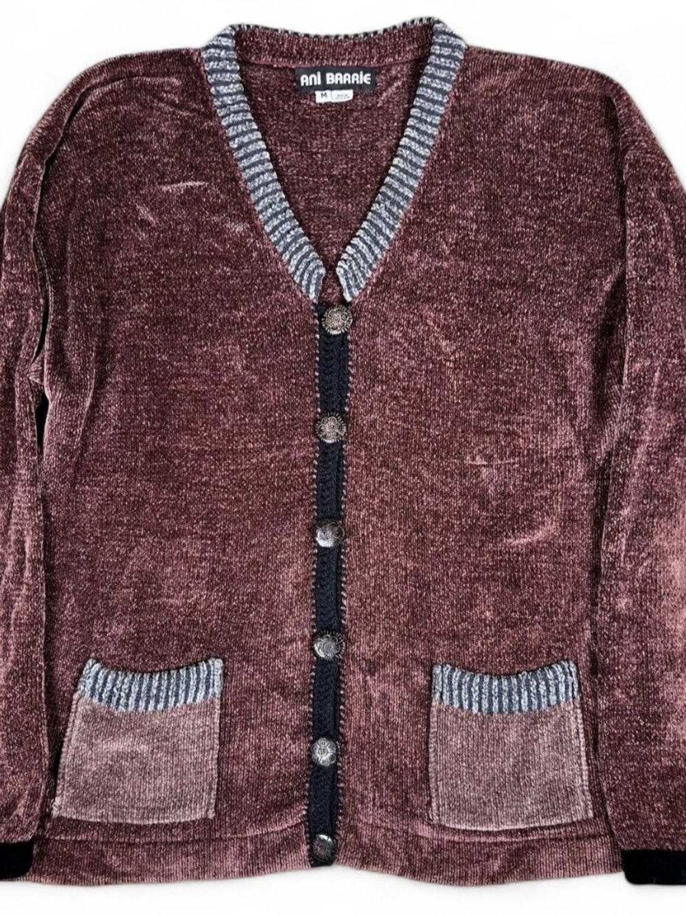 90s Witchy Vintage Whimsygoth Chenille Cardigan